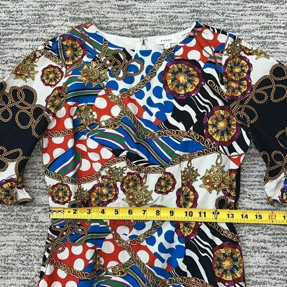 NWT RHODE Hailey Chain-print Cotton-voile Mini
Dress In Cream Multi Size 2 - Picture 10 of 16